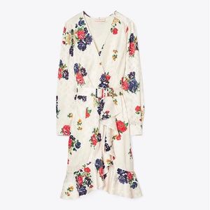 Tory Burch Printed Silk Wrap Dress